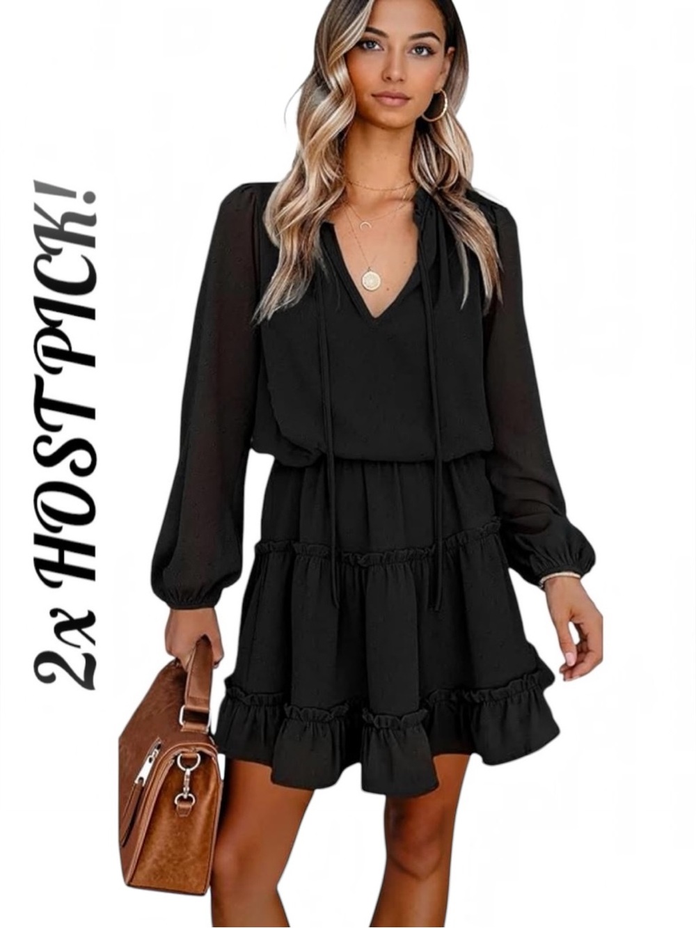 Cute Boho Black Dress, Worn 2x, EUC, Size Medium